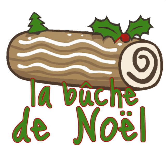 apprendre français avec la recette et l'histoire de la bûche de Noël
