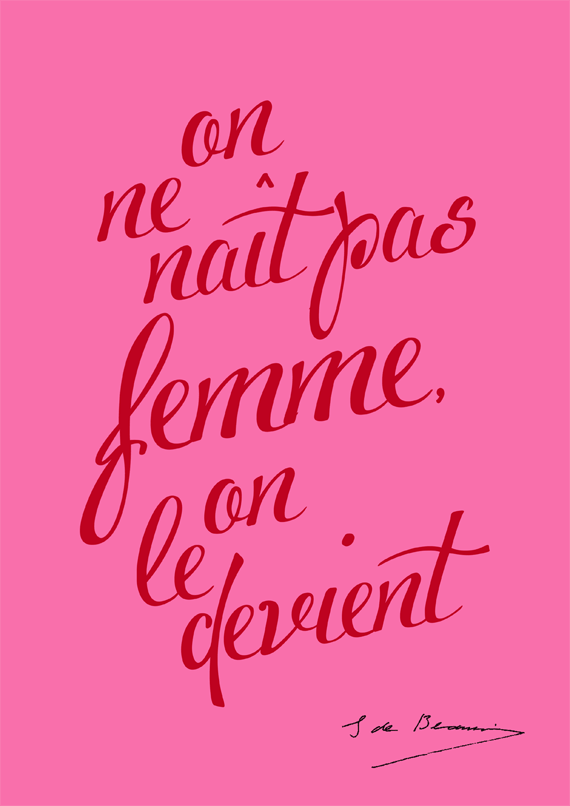 On ne naît pas femme on le devient, Simone de Beauvoir, FLE, le FLE en un 'clic'