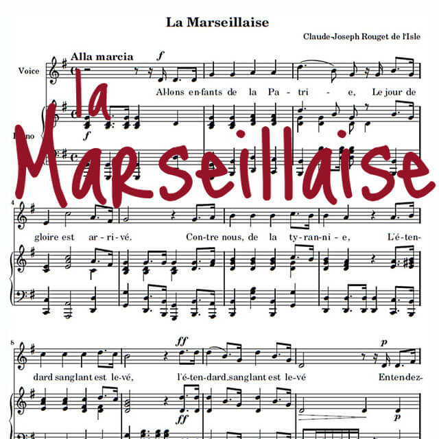 la marseillaise, hymne national, France, FLE, le FLE en un 'clic'
