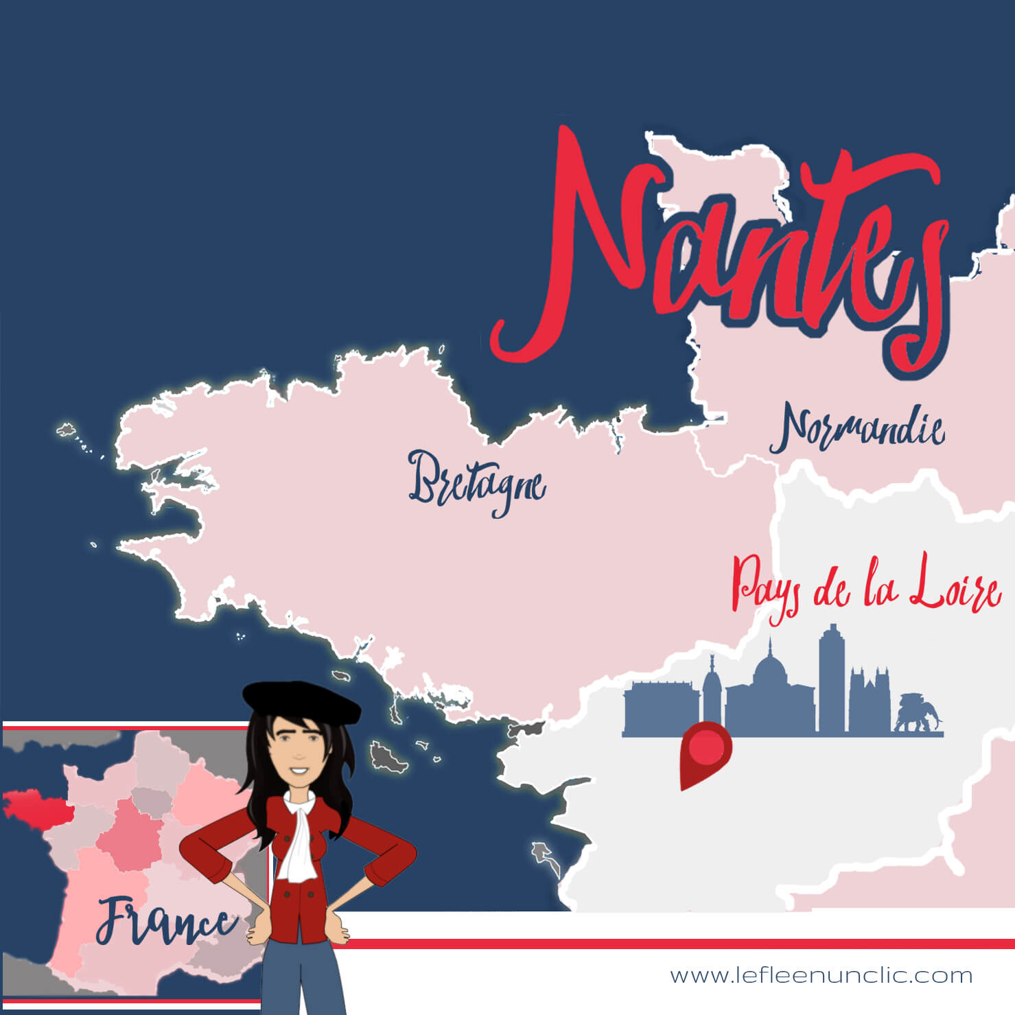 voyage, découvrez Nantes, Nantes, Pays de la Loire, Loire-Atlantique, France, FLE, le FLE en un 'clic'