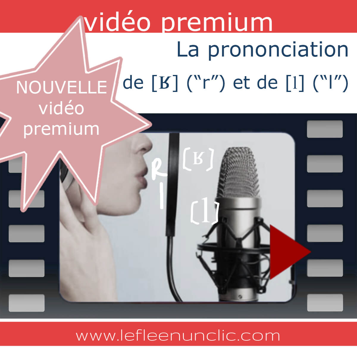 vidéo premium, prononciation, prononciation française, FLE, le FLE en un 'clic'