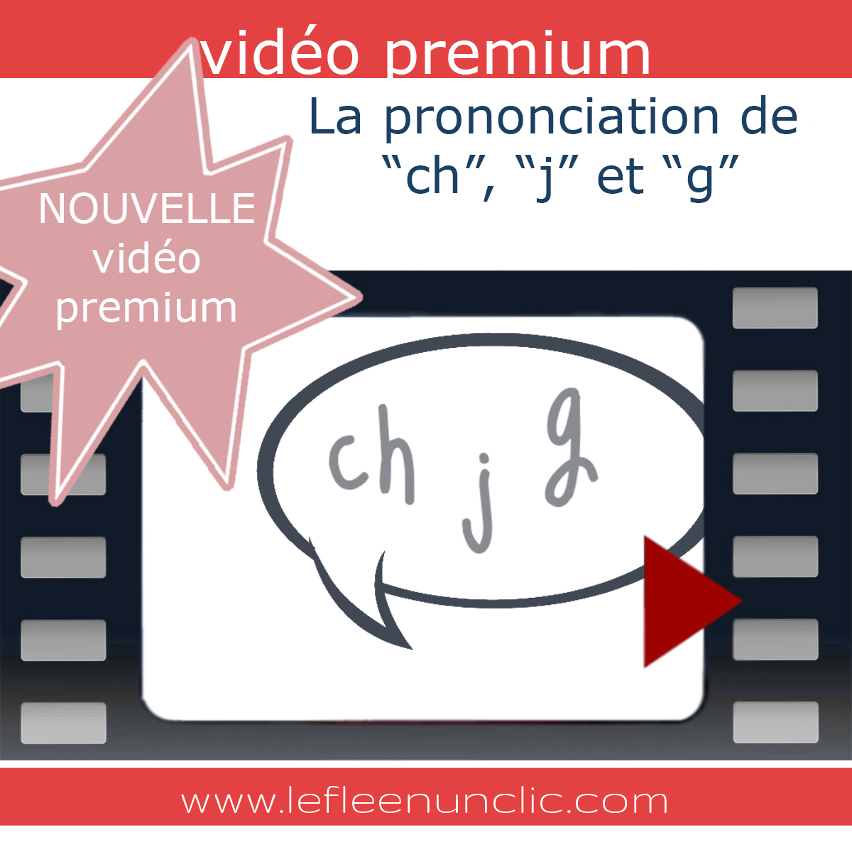 vidéo, vidéo premium. le FLE en un 'clic', prononciation, prononciation française, FLE